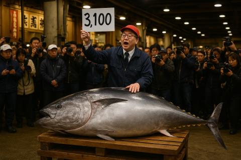 В Японии продали тунца за рекордные 510 млн иен на аукционе — ТАСС