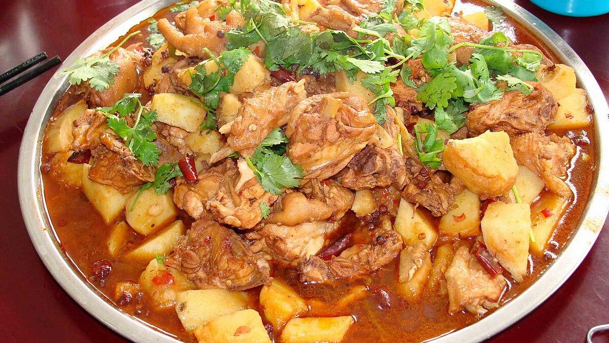 Картошка с курицей Картошка с курицей