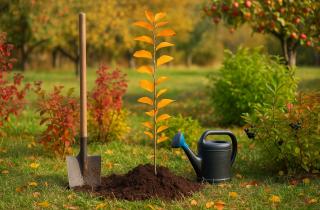 Морозное пучение вытесняет молодые деревья из земли и разрушает корни