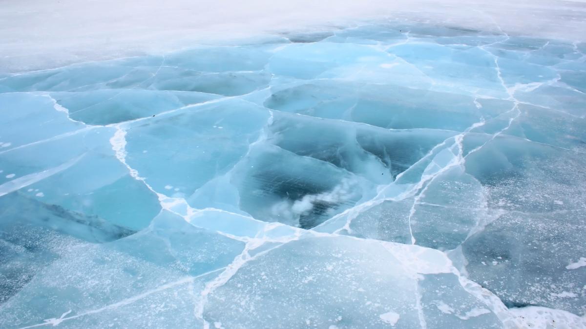 Ice road in the Northwest Territories -a Ice road in the Northwest Territories -a