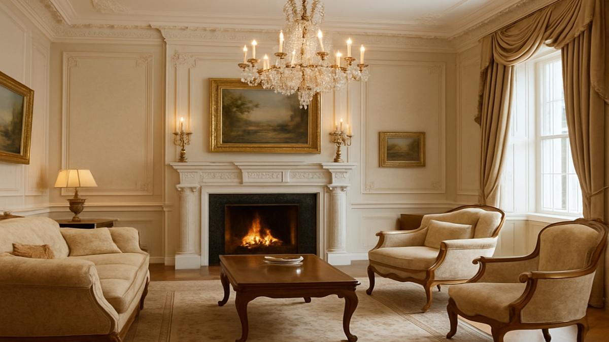 Роскошная гармония гостиной