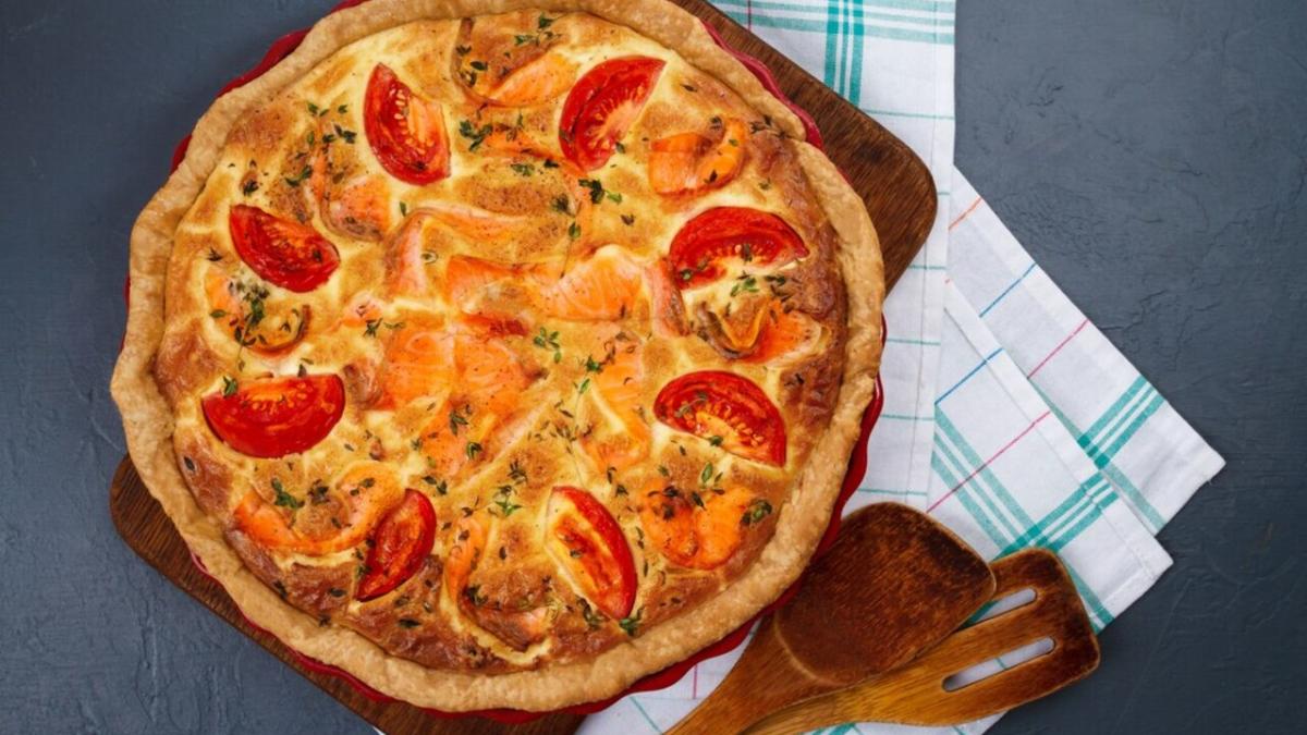 яичный киш с томатами яичный киш с томатами