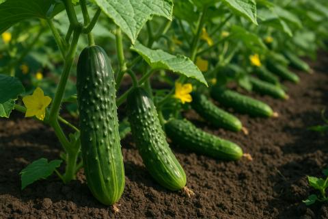 Перед первыми заморозками огурцы нужно укрывать тканью или агроволокном, чтобы сохранить урожай