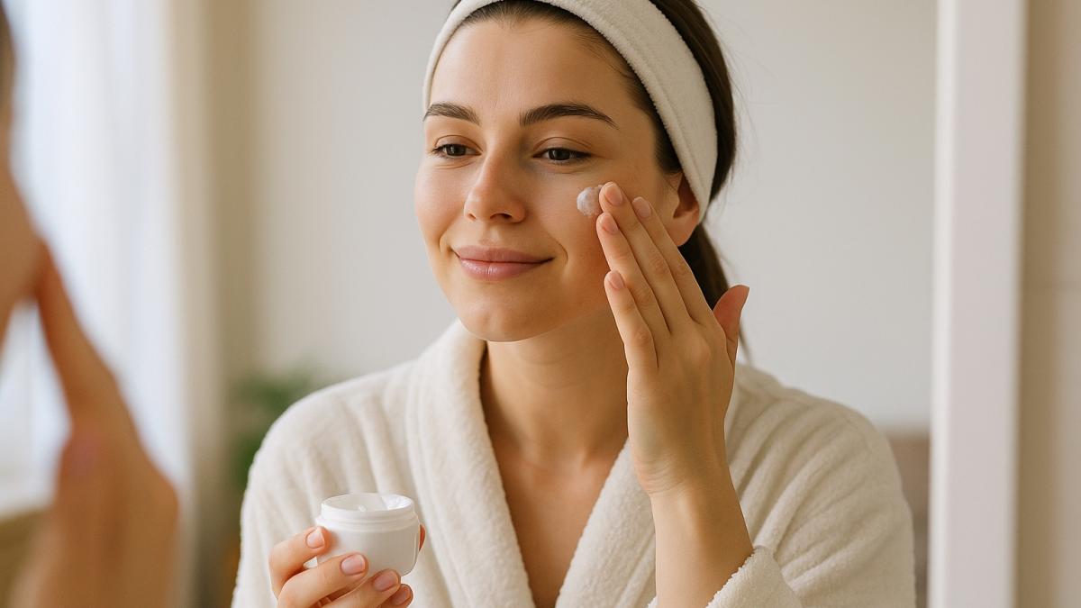 Увлажнение кожи утром