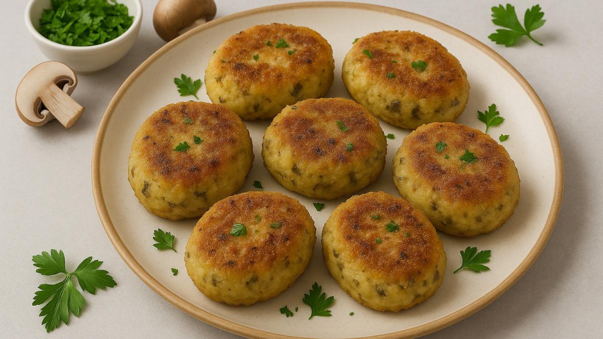 Котлеты из грибов и картофеля