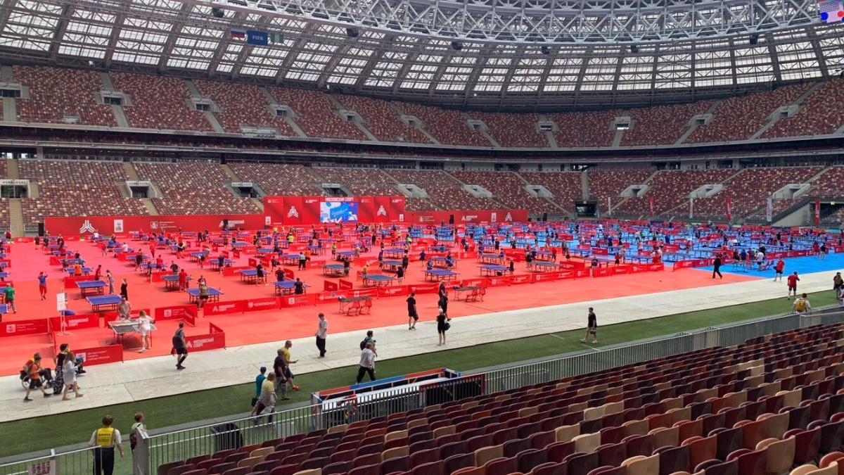 Настольный теннис в Лужниках
