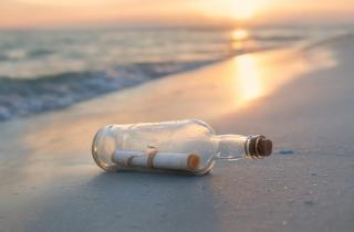 Бутылку с посланием на турецком языке нашли на берегу Крыма