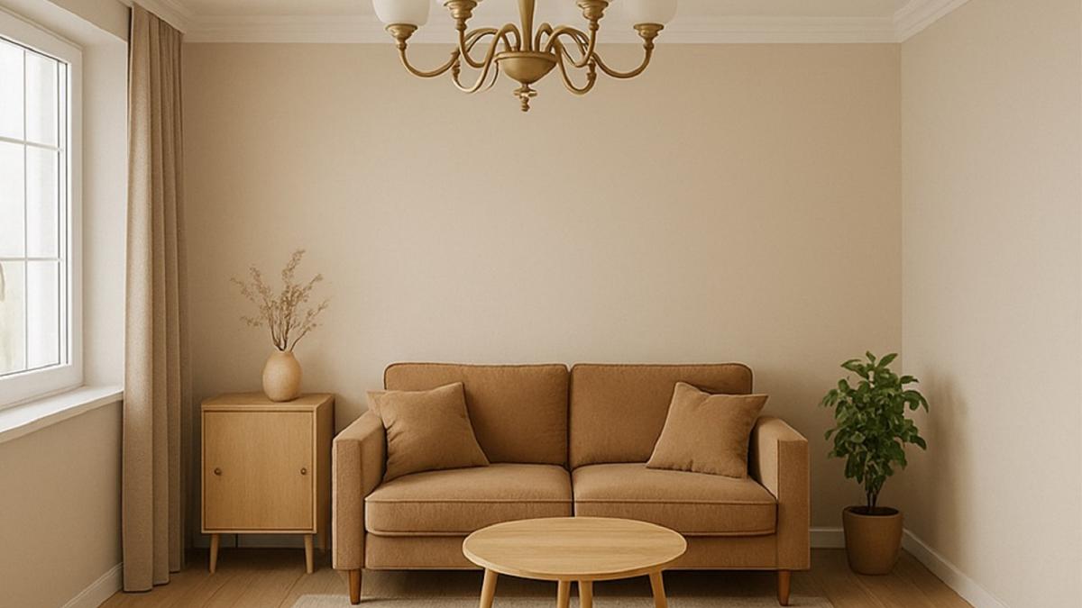 Люстра в маленькой комнате