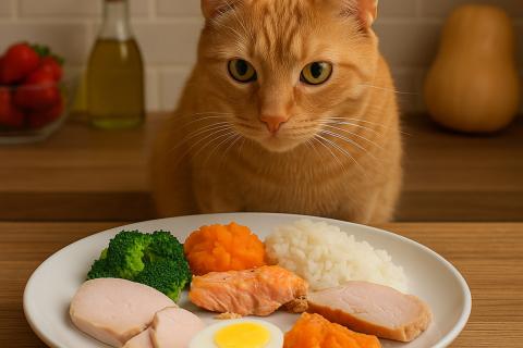 Домашние продукты временно заменяют кошачий корм при его отсутствии