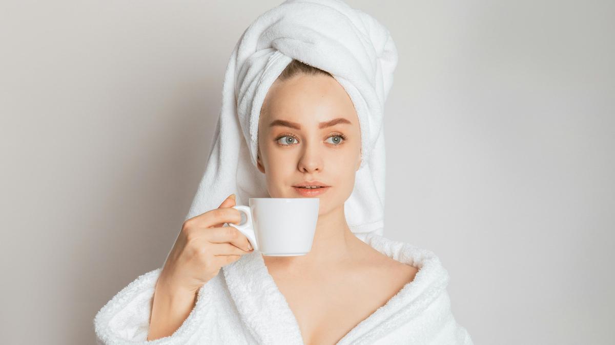 Полотенце на голове