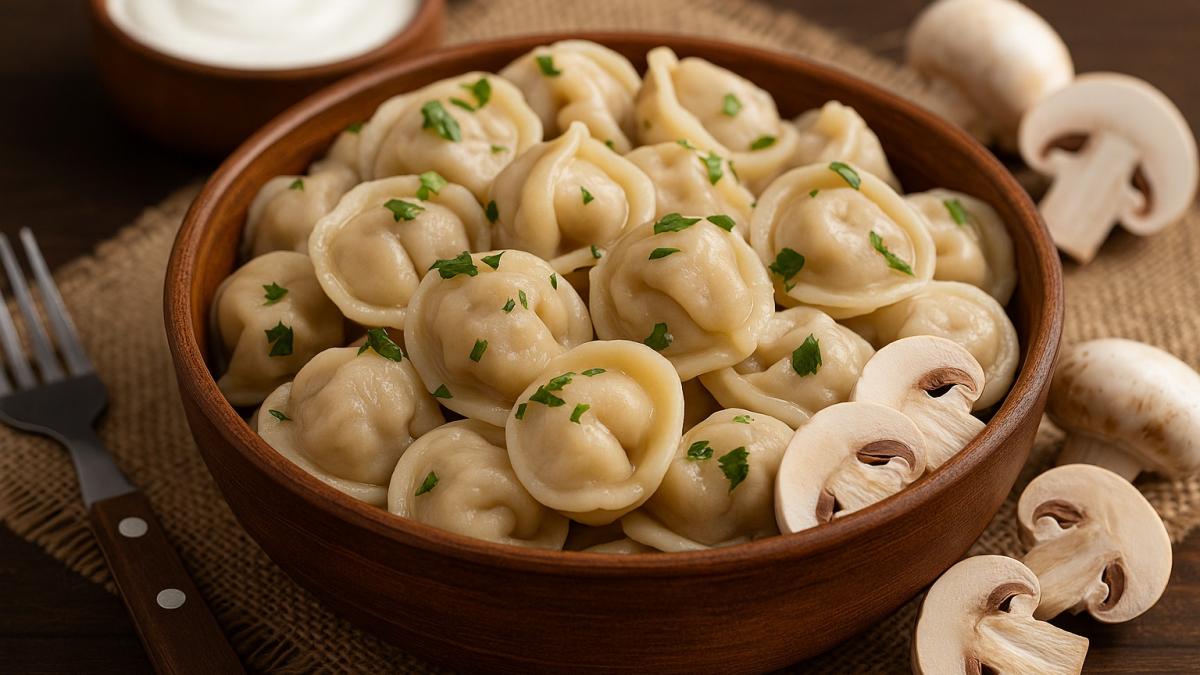 Пельмени с курицей и грибами Пельмени с курицей и грибами