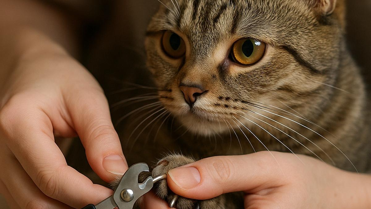 стрижка когтей кошке