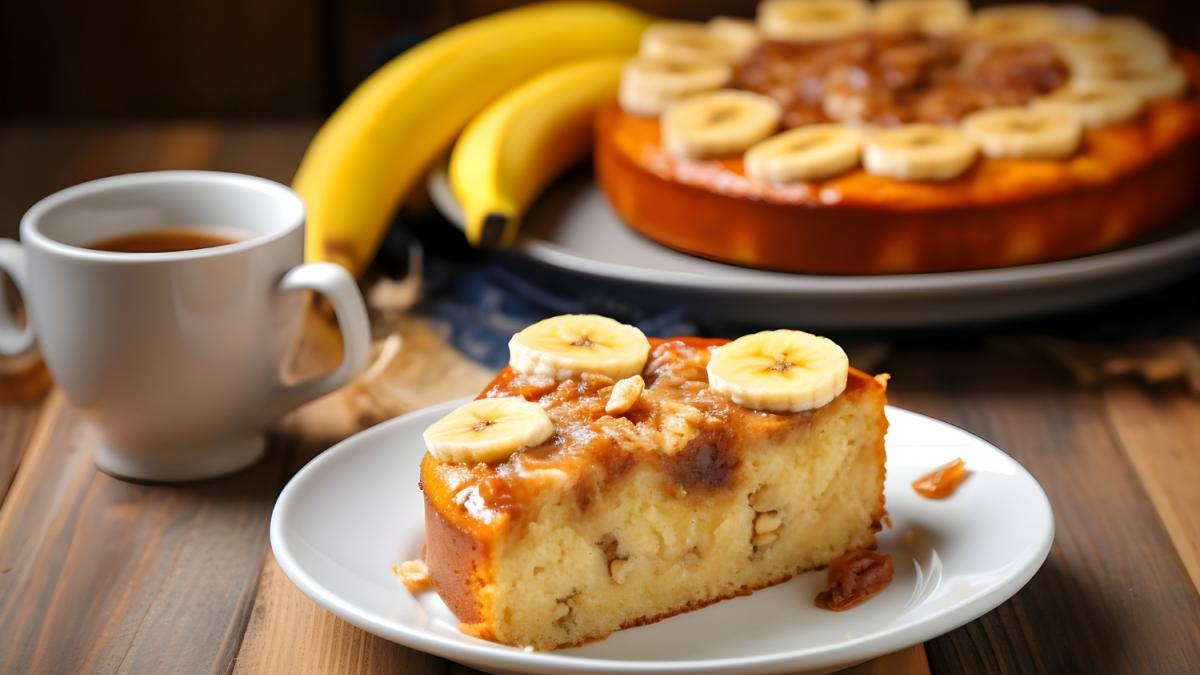 Пирог с бананами