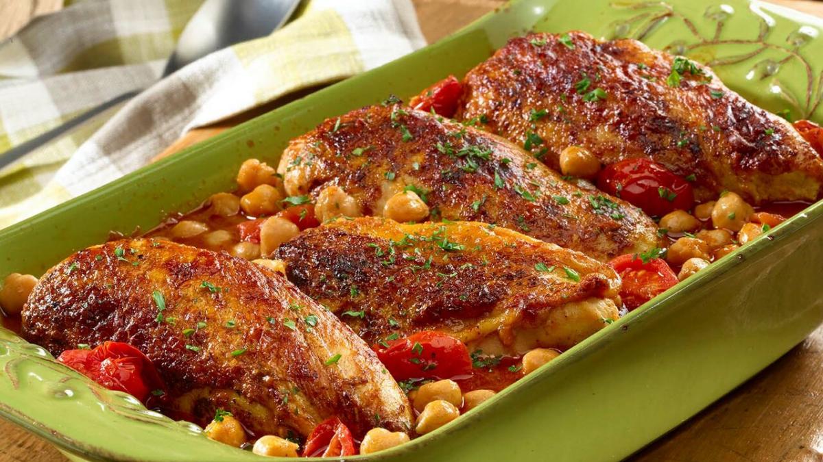 Запечённая курица с овощами Запечённая курица с овощами