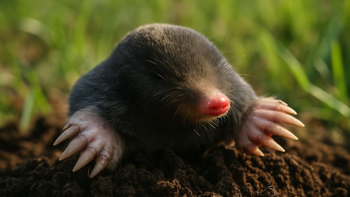 крот роет землю