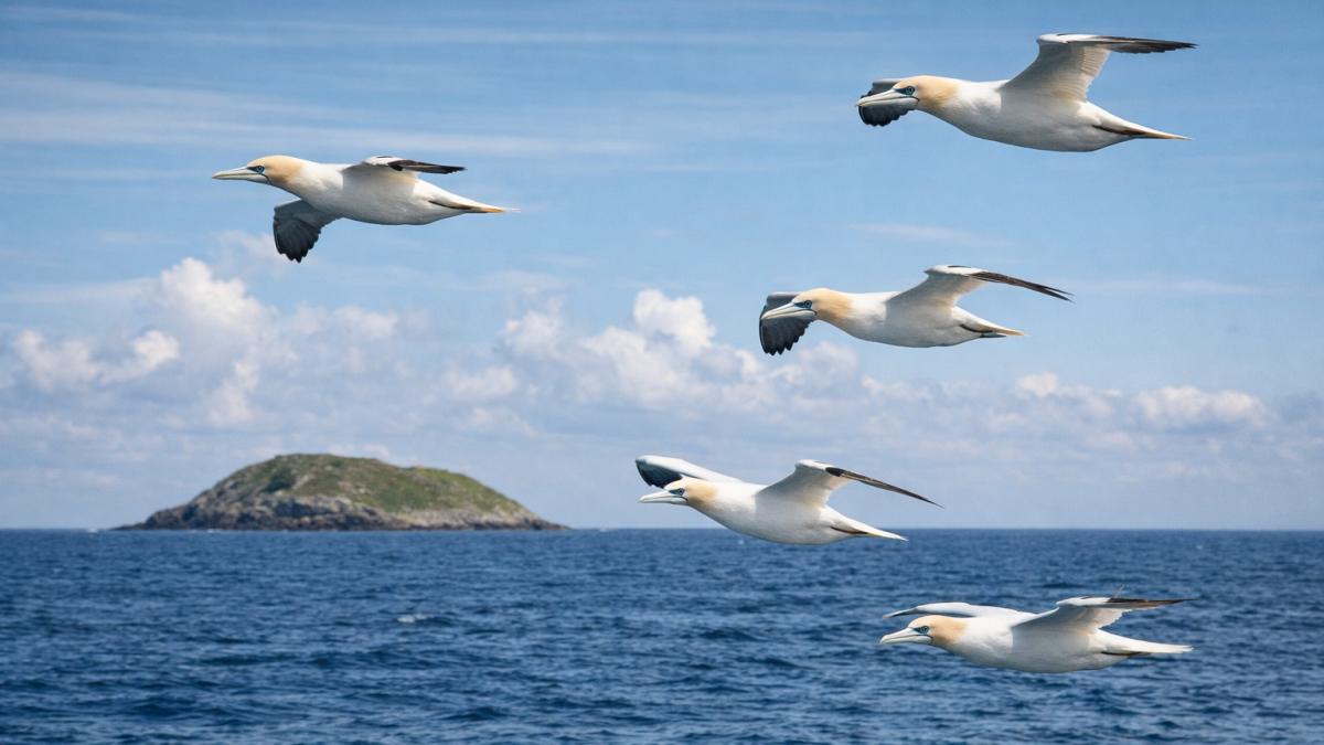 Птицы над океаном