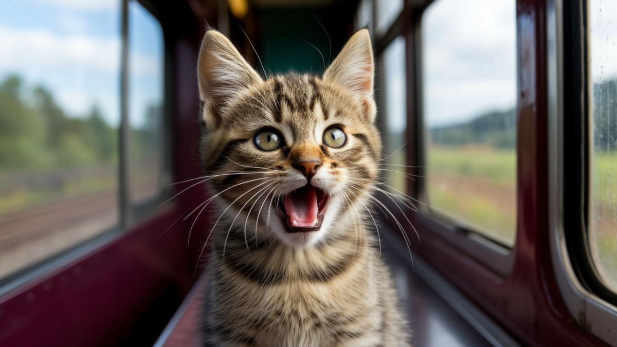 кошка с буквой М на лбу