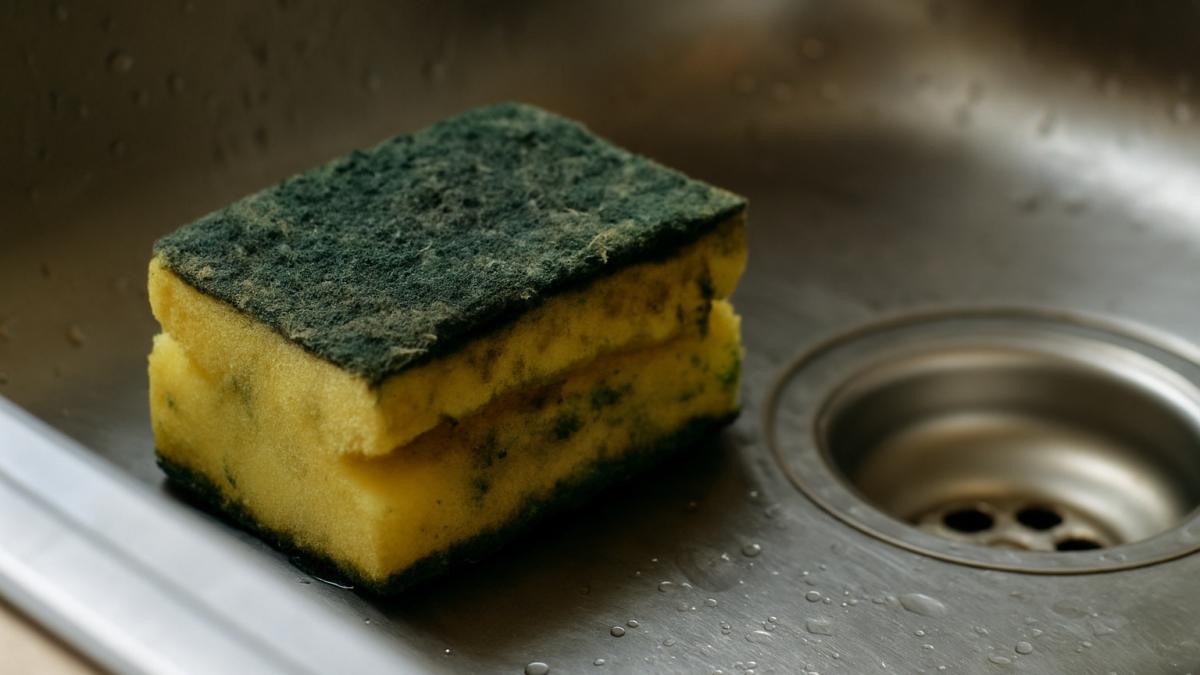 Старая кухонная губка