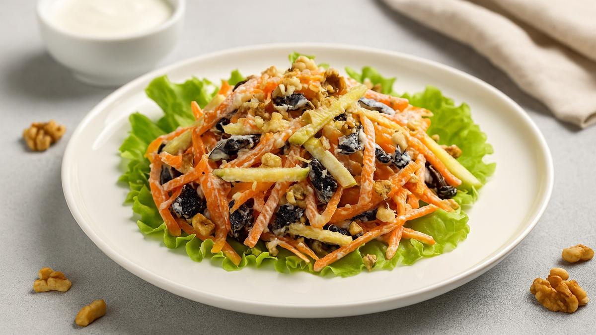 Салат из чернослива с орехом Гурман