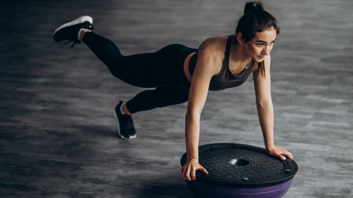 Тренировка с полусферой