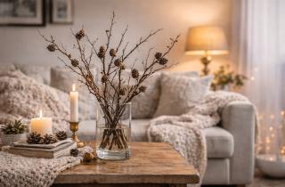 Обычные ветки превращают квартиру в зимний оазис: этот бесплатный приём меняет интерьер за один вечер