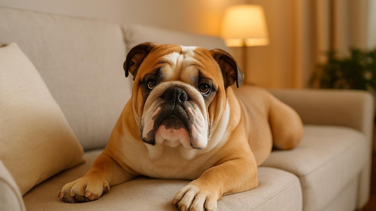 Английский бульдог дома Английский бульдог дома