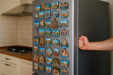 Избыточные сувениры и магнитики создают хаос в помещении — дизайнеры