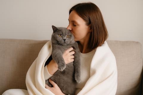 Расслабленная кошка учит отпускать тревоги — психологи