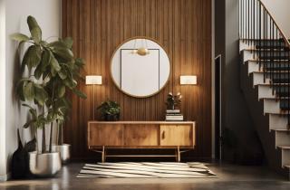 Комбинированное освещение предотвращает тёмные зоны в прихожей — дизайнеры