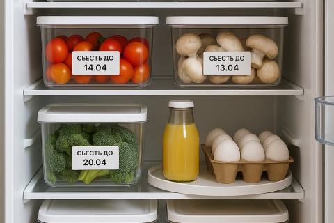 Как правильно организовать холодильник, чтобы продукты не терялись и не портились