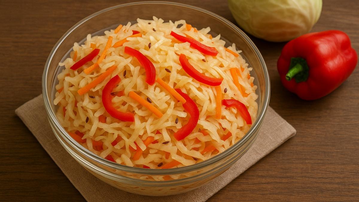 Квашеная капуста с болгарским перцем Квашеная капуста с болгарским перцем