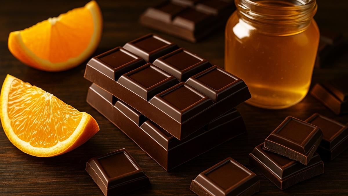 Апельсиновый шоколад с мёдом Апельсиновый шоколад с мёдом