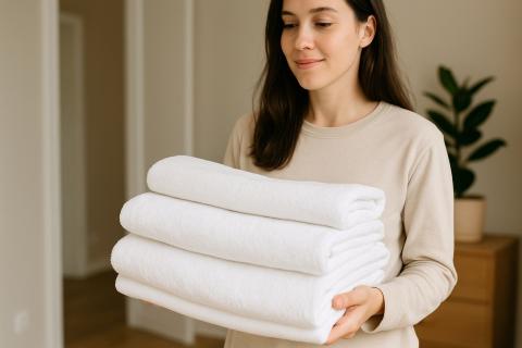 Аспирин и глицерин помогают смягчить полотенца после стирки