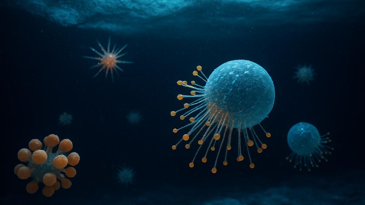 подлёдное озеро