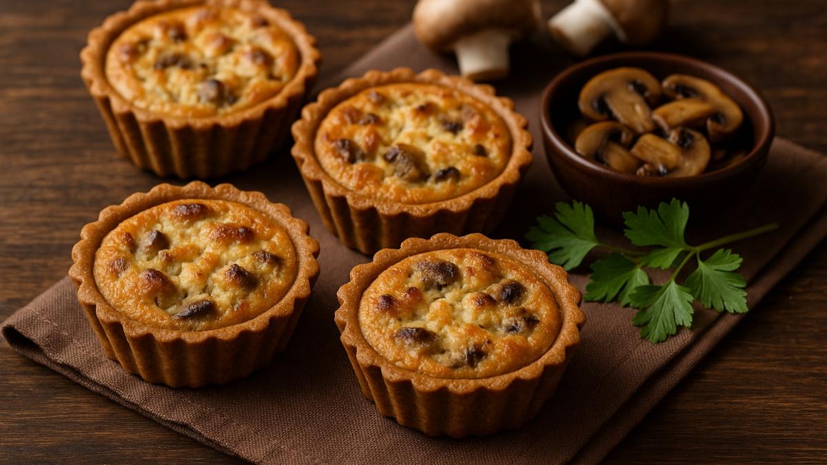 Гречневые тарталетки с грибным суфле