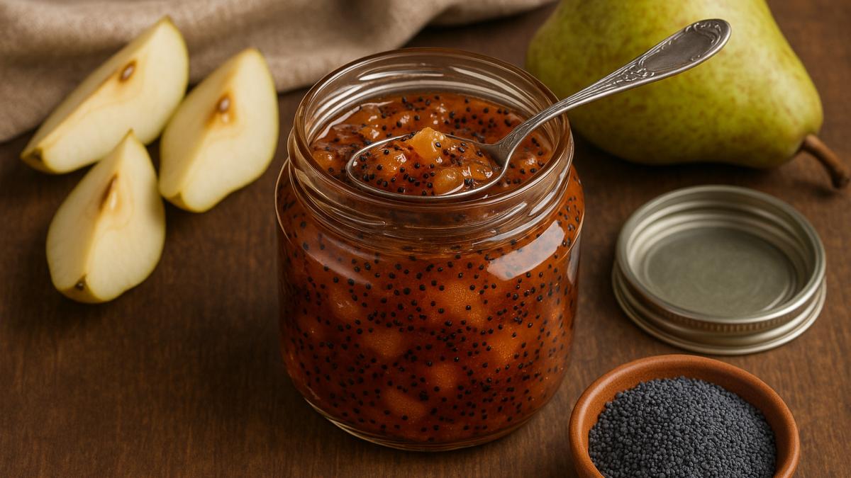 Варенье из груш с маком