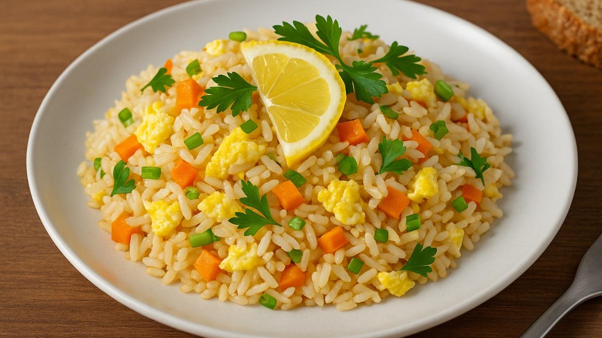 Рис по-тайски с яйцом