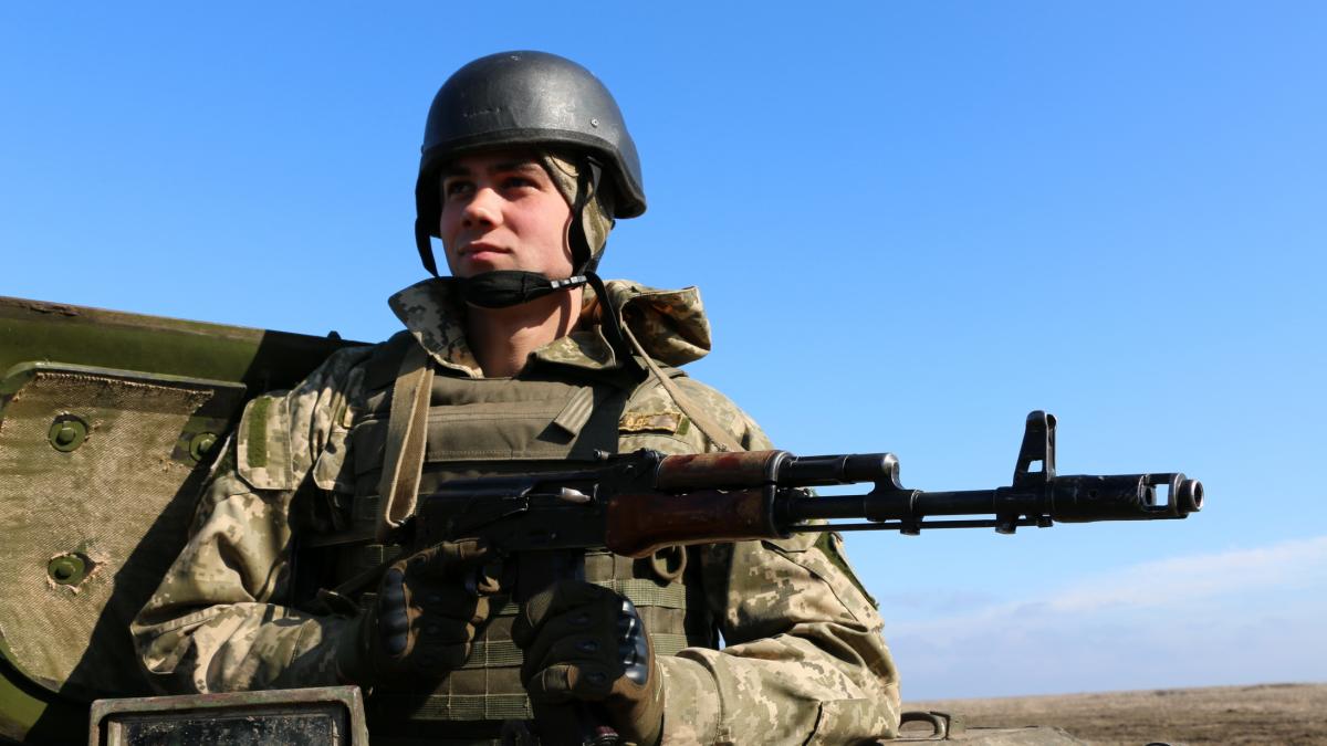 Украинский солдат Украинский солдат
