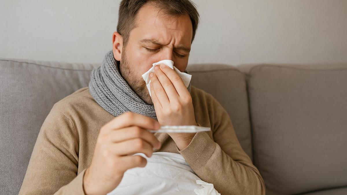 Человек болеет гриппом Человек болеет гриппом