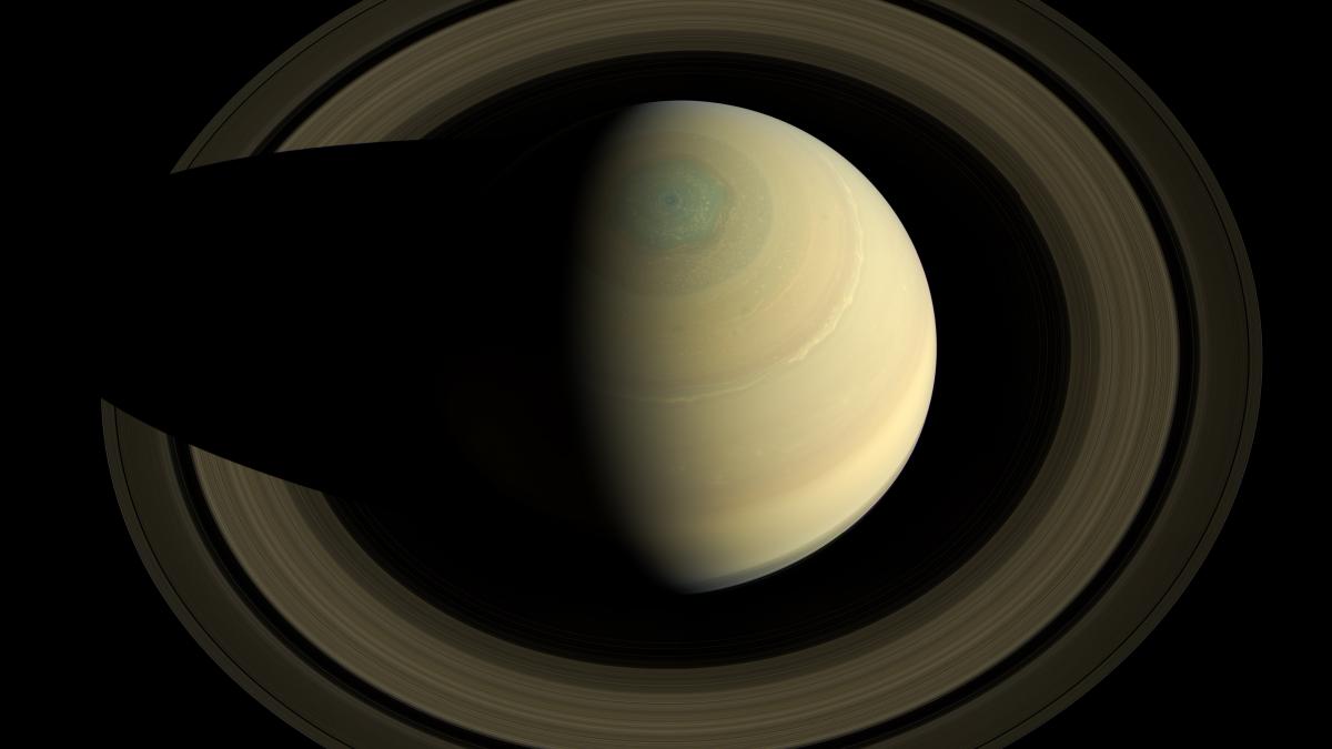 Top view of the rings of Saturn by Cassini - October 10, 2013 Top view of the rings of Saturn by Cassini - October 10, 2013