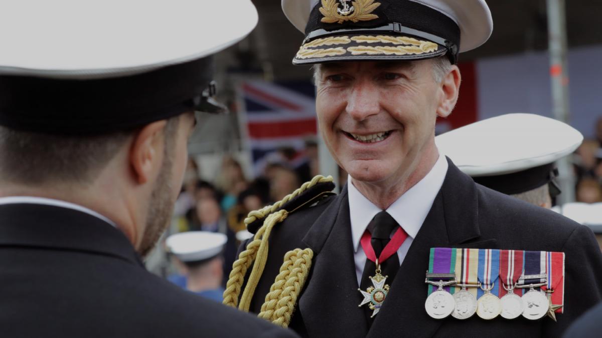Admiral Tony Radakin inspects