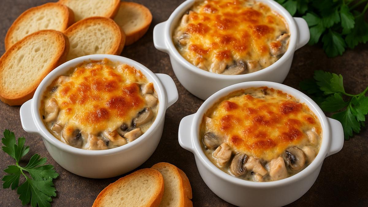 Жульен с курицей и грибами Жульен с курицей и грибами