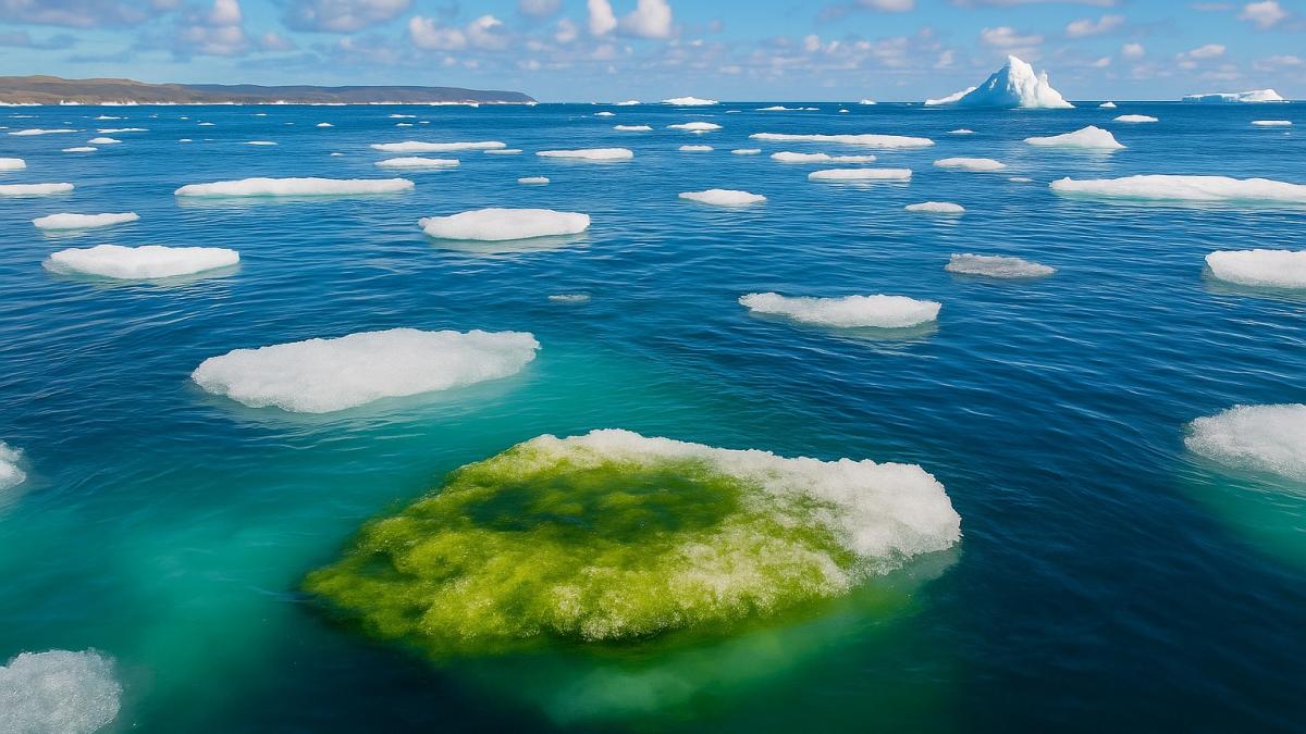 Тающий лёд в Северном Ледовитом океане