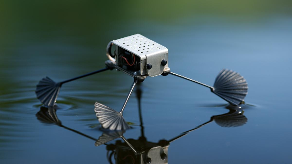 Rhagobot движется по воде