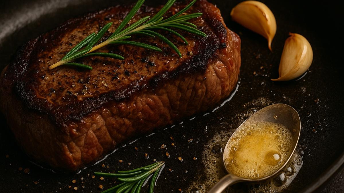 Стейк из говядины с розмарином Стейк из говядины с розмарином