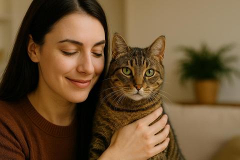 Кошка связывает слова с событиями при регулярном повторении