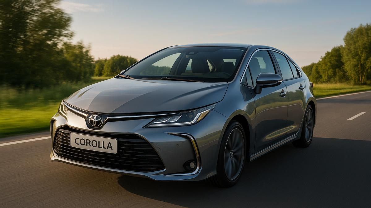 Серебристая Toyota Corolla Серебристая Toyota Corolla