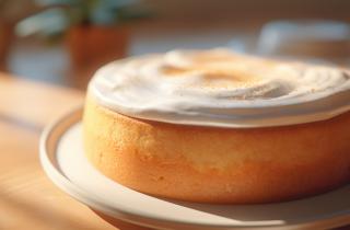 Сметанный торт выпекается при температуре 180 градусов до золотистого цвета теста