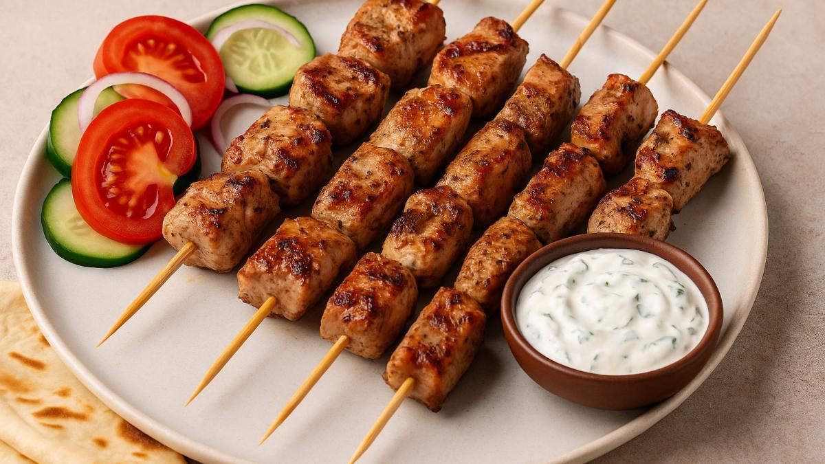 Сувлаки — мясо на шпажках
