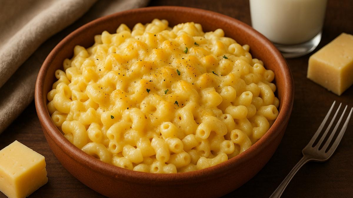 Макароны с сыром и молочным соусом Макароны с сыром и молочным соусом